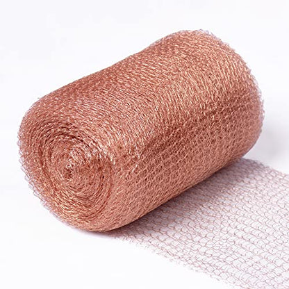 Copper Mesh Rodent Control 5in x 32ft, Rustproof, 0.17mm Wire, Double Layer - size: 5in x 32ft