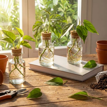 12 Pack Glass Plant Propagation Stations, Cylindrical - style: Cylindrical