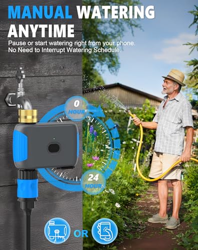 WiFi Sprinkler Timer, Smart Bluetooth Hose Timers, 1 Zone