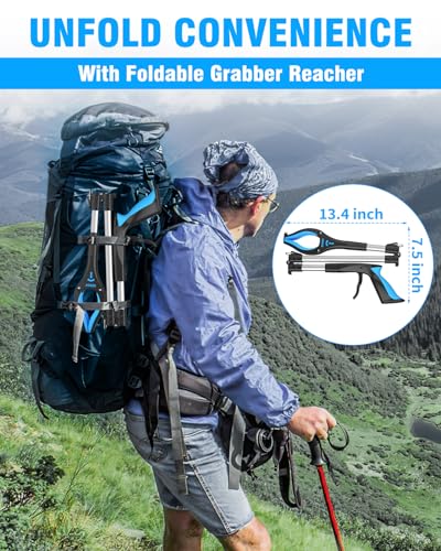 KEKOY 40 Inch Grabber Reacher Tool, 2 Pack, Foldable Pickup Tool - size: 40 Inch of 2 Pack