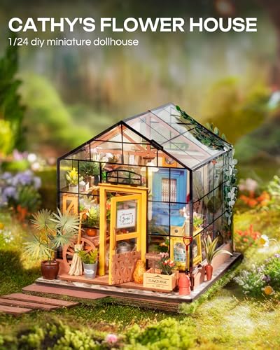 Rolife Greenhouse DIY Miniature Dollhouse Kit Creative Gift for Adults