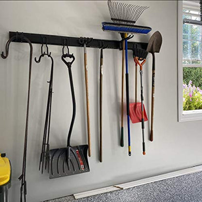 Ultrawall Tool Storage Rack, Garden Tool Organizer Wall Mount with 9 Hooks