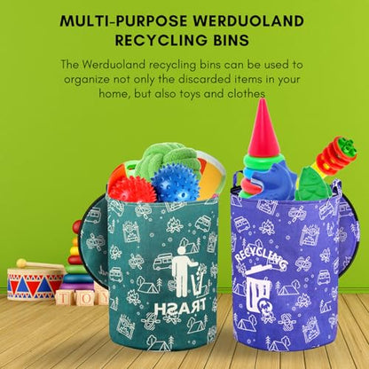 30 Gallon Collapsible Trash Can - color: Green