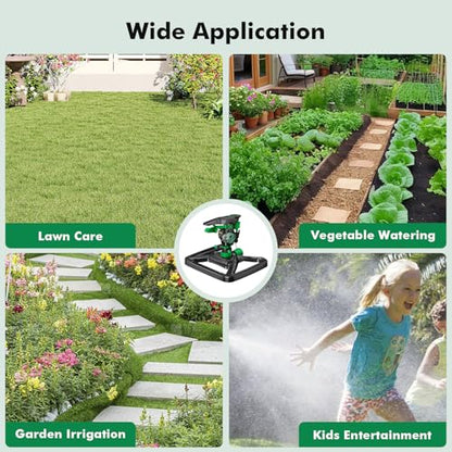 RESTMO Impact Sprinklers for Yard,Large Area Yard Sprinkler