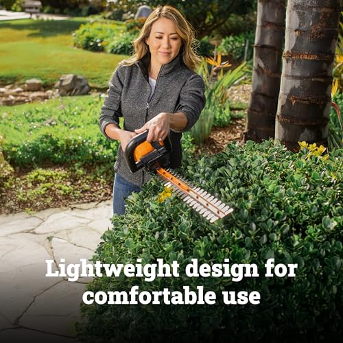 WORX Cordless Hedge Trimmer, 20V 22" Bush Trimmer, WG261 - style: 22" 20V Hedge Trimmer w/(1)2.0Ah Battery