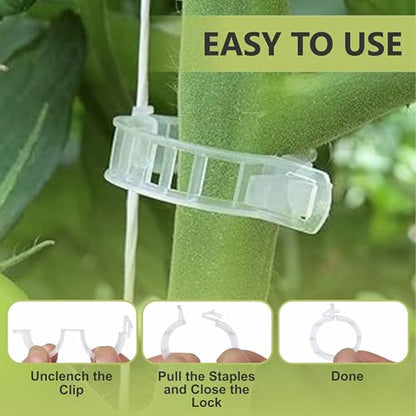 75 Pcs Bendable Moss Pole Monstera Plant Support Clips - Moss Poles for Climbing Plants, Plant Stakes for Indoor Plants - Coco Coir Pole Moss Stick for Monstera, Pothos. - size: 75 x Plant Clips