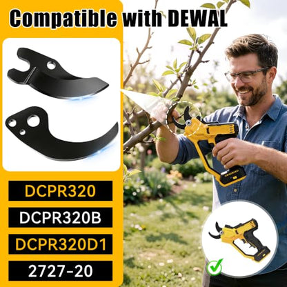 3*N920015 + 1*Na044629 Replacement Dewalt Pruner Blades, Cordless Pruning Shears Replacement Blades Accessories Compatible with Dewalt Pruner Dcpr320 Dcpr320b Dcpr320d1