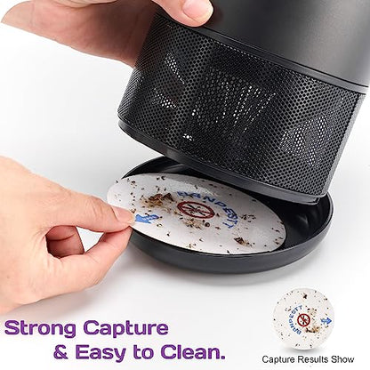 BANPESTT Indoor Insect Trap with Dusk-to-Dawn Sensor, US Adapter - color: Black