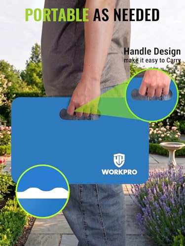 WORKPRO Extra Thick Kneeling Pad, 1 Pack, 17.5 x 11 x 1.5 in, Blue - color: Blue, size: 1 Pack