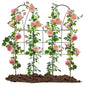 2 Pack 45" Metal Garden Trellis for Climbing Plants, Adjustable Angles