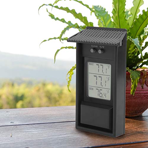 Joyzan Digital Max Min Greenhouse Thermometer,Waterproof Temperature Meter