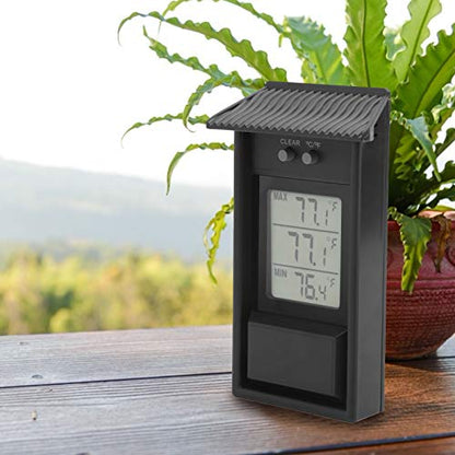 Joyzan Digital Max Min Greenhouse Thermometer,Waterproof Temperature Meter