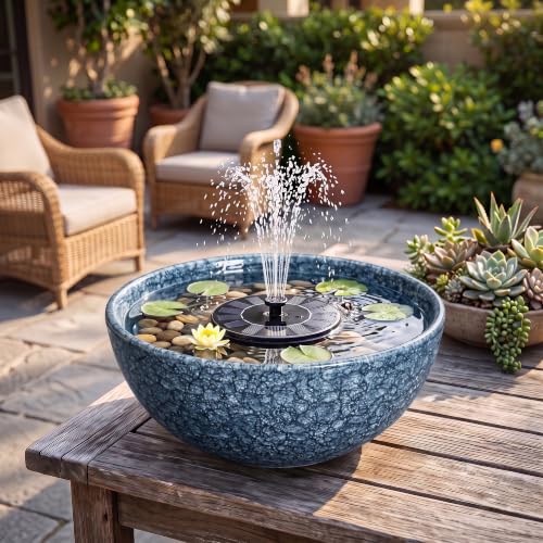 Bowl Planter, 12 Inch Ceramic Succulent Planters, Scale Blue - color: Scale Blue-1, size: 12 Inch