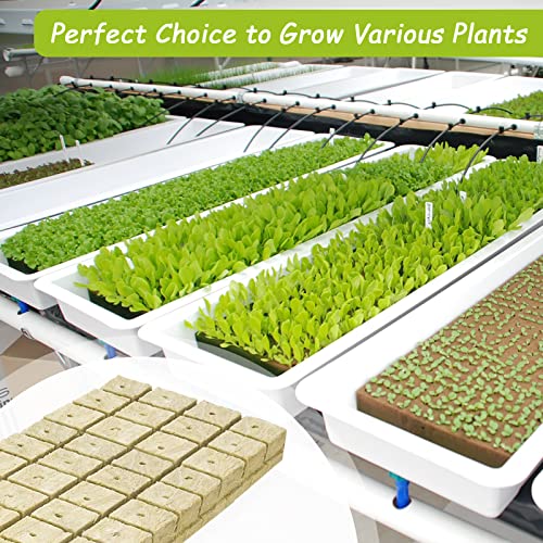 Legigo 1.2 Inch Rockwool Cubes Seed Starter Plugs for Hydroponics, 72 Plugs - color: 2 Sheet, size: 1.2" Plugs