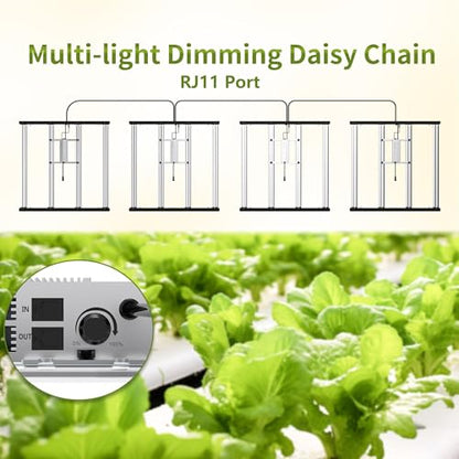 FARMLITE 420W LED Grow Lights for Indoor Plants Full Spectrum Growing Bar - size: 420watts