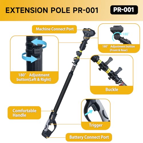 Telescopic Extension Pole for E-Series Pruners & Chainsaw - style: PR-001-Pole