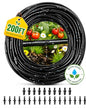 1/4 Drip Irrigation Tubing 200FT, Built-in 0.5 GPH Emitters, 6 Inch Spacing - size: 200FT