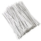 300 pcs 5 inch Plastic White Twist Ties, Cable Ties, for Bags, Gardening Tools - color: White