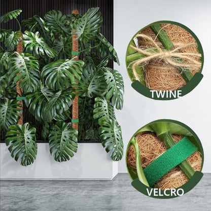 MAFONE Moss Pole, 47 Inch Bendable Moss Pole Monstera Plant Support - size: 47inch