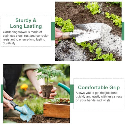 HARFINGTON Garden Hand Shovel 11.81" x 3.54" Digging Trowel Transplanting