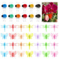100Pcs Orchid Clips Butterfly Ladybug Plant Clips Orchid Support Clips