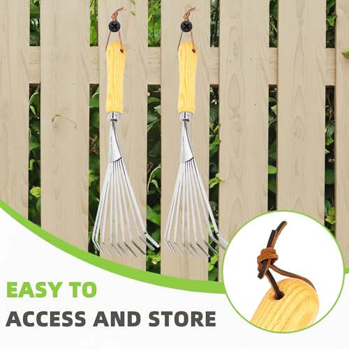 Hand Rake, Small Rake for Gardening, Mini Rakes for Flower beds