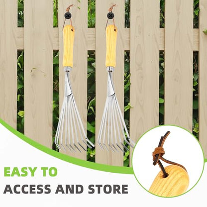 Hand Rake, Small Rake for Gardening, Mini Rakes for Flower beds