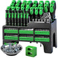 118-Piece Magnetic Screwdriver Set with Plastic Racking, Precision Screwdrivers, Magnetizer, Demagnetizer, Nut Drivers, Ratchet Handles, Allen Keys, Sockets & More - DIY Tools & Gift for Men - style: Durable
