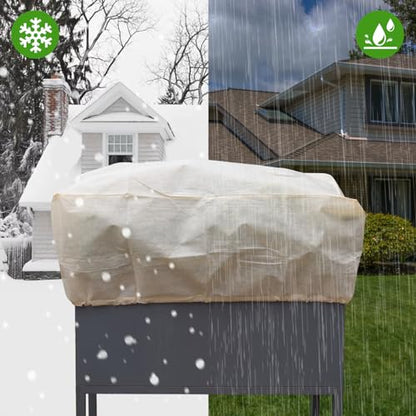 Plant Cover Freeze Protection, Winter Plant Covers, Plant Frost Cover, Tree Plant Freeze Protection Covers, Planter Plant Winter Frost Blanket with Zip Drawstring,2 Pack (59x17.7x15.7INCH) - size: 59*15.7*17.7(2-PACK)
