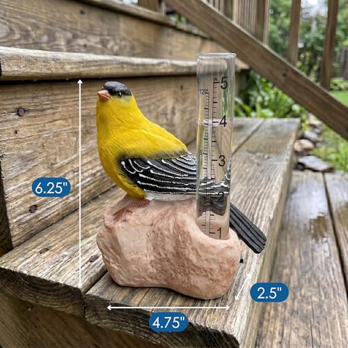 Gift Essentials Goldfinch Decorative Rain Gauge - color: Goldfinch