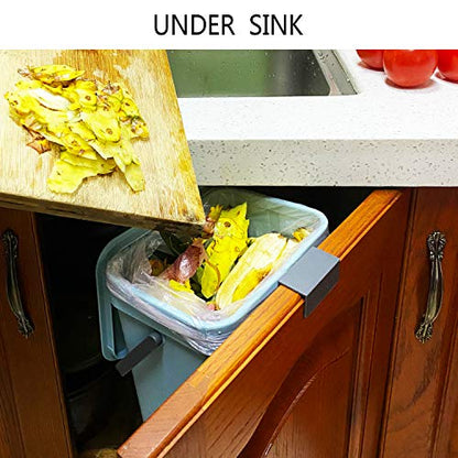 stonespace 1.3 Gal Compost Bin, Hanging Kitchen Trash Can with Sealed Lid - color: Blue, size: 5L/1.3GAL