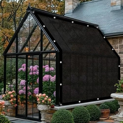40% Shade Cloth 4×20FT HDPE Sun Shade Net with Grommets - color: 40%Black, size: 4X20FT