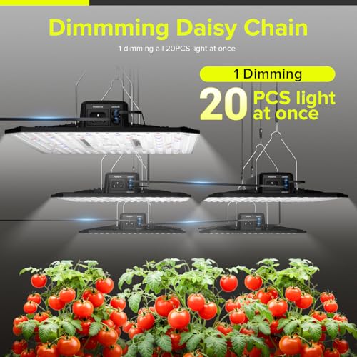 LED Grow Light for Indoor Plants 120W Plant Lights Full Spectrum - size: 17.1'' x 12.4''-UAP1200