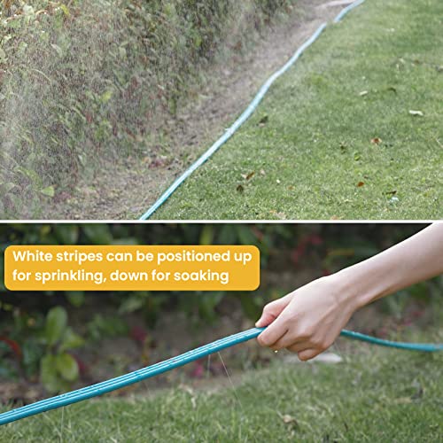 LINEX Sprinkler Soaker Hose 15 ft for Garden Lawn Watering Hose with Stakes - size: 15FT