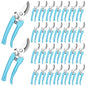 Chumia 30 Pack Garden Shears Flower Clippers for Plant Cutting, Blue - color: Blue