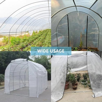 Clear Tarp 16x20FT, Greenhouse Tarp 10mil for Outdoor Garden Use - size: 16x20