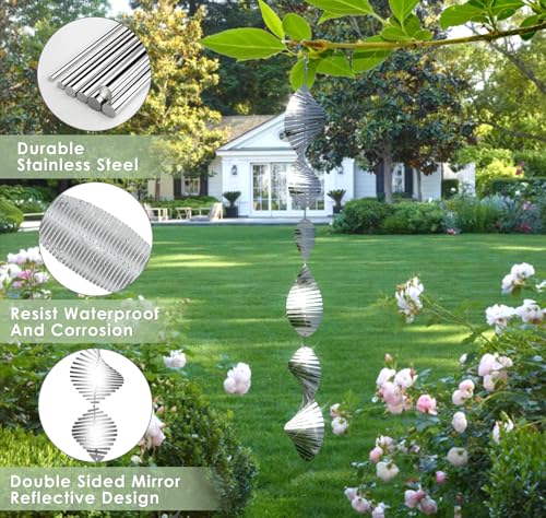 CHONOVO 9 Discs 3 Pcs Bird Deterrents for Outside, Bird Repellent Device - size: 9 Discs 3 Pcs