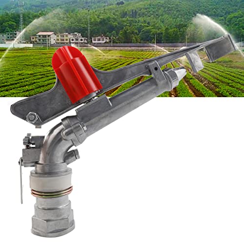 2'' Agriculture Irrigation Spray Gun Sprinkler Large-Area Irrigation Spray Gun Garden Farm Watering Sprinkler 360° Adjustable Watering for Farms, Orchards, Tea Gardens, Forestry - size: 2 inches, Pack of 1