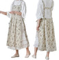 Japanese Cotton Cross Back Pinafore Apron Dress for Women,Pinafore Apron - color: White