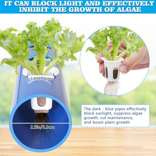 A-Type 72 Plant Sites Hydroponics Growing System Kit with Light Blocking