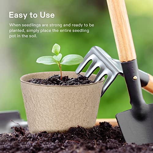 VIVOSUN 3.15“ Peat Pots, 120 Packs Seed Starting Pots with Drainage Holes - size: 120