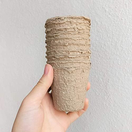 Biodegradable Peat Pots Set (60 Pots) - size: 6 Pack
