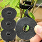 3Roll 200cm Nylon Plant Ties Self Adhesive Cable Twine Fastener Tape (Black) - color: Black