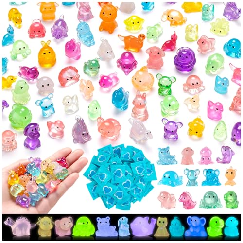 200Pcs Mini Glow in The Dark Resin Animal Blind Bags - style: BlindBags200Pcs