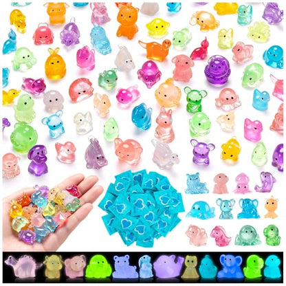 200Pcs Mini Glow in The Dark Resin Animal Blind Bags - style: BlindBags200Pcs