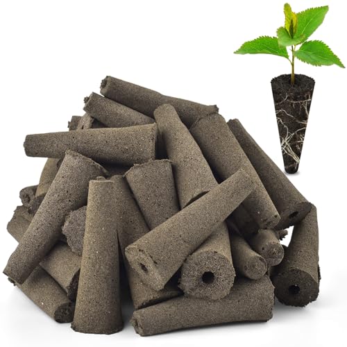 PACETAP 100 Pack Grow Sponges Compatible with AeroGarden, Replacement Refill Grow Sponge for Hydroponic Indoor Garden System - size: 100 Pack