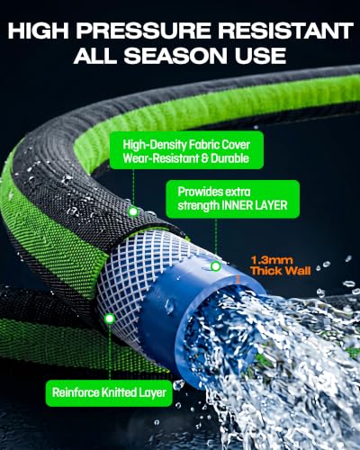 Flexible Garden Hose 75 FT, Ultra Lightweight Water Hoses - size: 75 FT