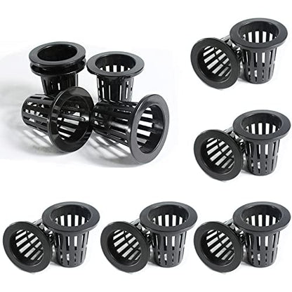 2.75inch Garden Plastic Slotted Mesh Net Cups Pots, Round Net Cups Pots Plant Net Pot Bucket Basket for Hydroponics (25 pcs) - color: 25pcs, size: 2.75 Inch