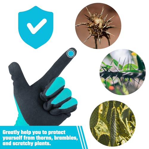 DURATECH DT 6 Pairs Garden Gloves Large - size: Large
