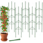 MYMULIKE 6 Pack Tomato Cages for Garden, 51in*13in Adjustable Tomatoes Plant Stakes Support Cages Trellis, Garden Trellis for Vegetable Flowers Fruits Climbing Plants- 20 Binding Wires Included - size: 6pack-51in*13in